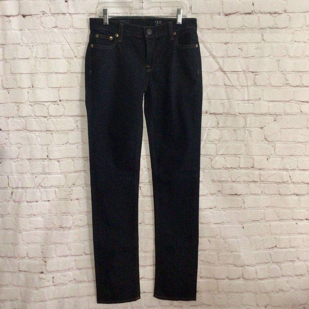 J. Crew Matchstick Skinny Straight Dark Wash Jeans - Size 25 Regul…